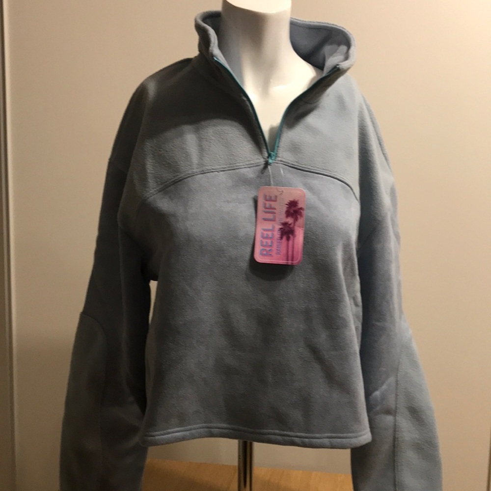 Blue Quarter-Zip Pullover